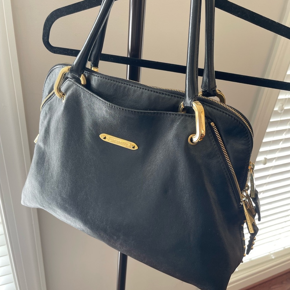 Marc Jacobs Black Leather Paradise Satchel